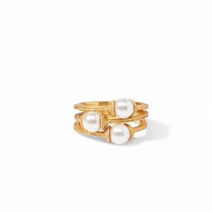 Julie Vos Calypso Trio Pearl ring